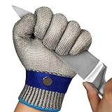 APTTOOL Schnittschutzhandschuhe, 2.0 Aktualisierte Version von Schnittfeste Handschuhe, Schnittschutz Handschuhe, für Metzger Küche Austern Shucking, Fleisch Schneiden, Holzschnitzen und Garten