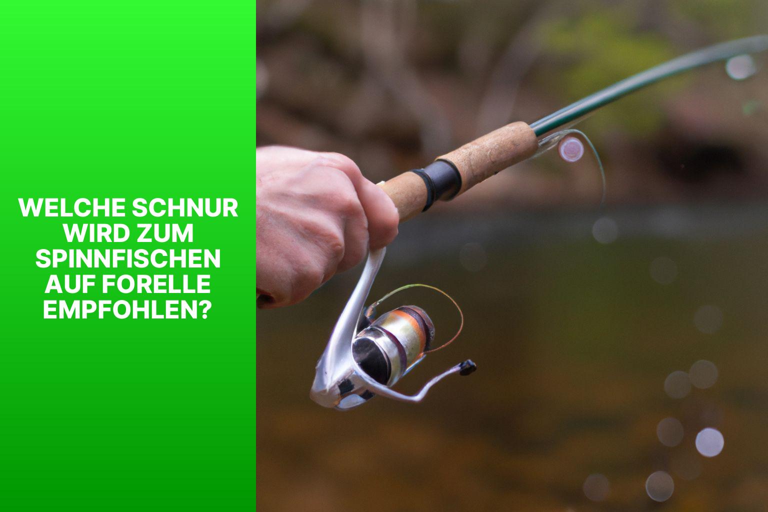 Welche Schnur wird zum Spinnfischen auf Forelle empfohlen? - welche Schnur zum Spinnfischen auf Forelle 