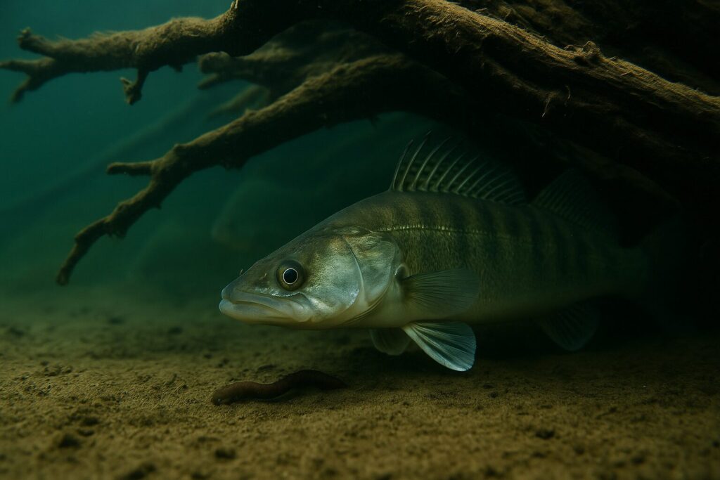 Auch Zander fängst du beim Grundangeln im Kanal